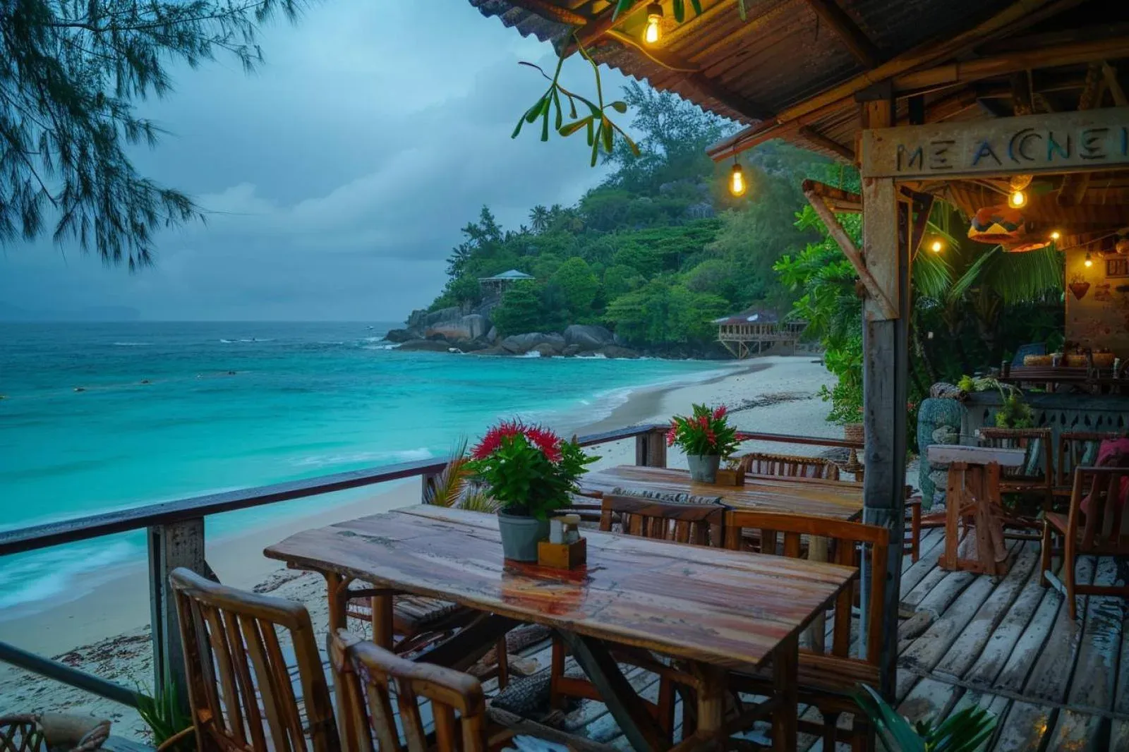cafés pittoresques aux Seychelles pour les couples