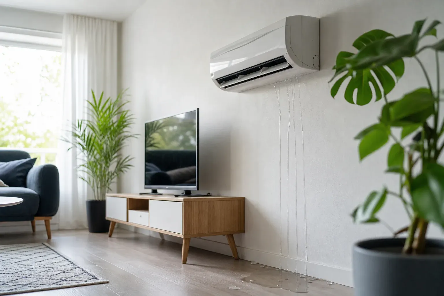 Climatiseur qui fuit de l'eau à l'intérieur : causes et solutions