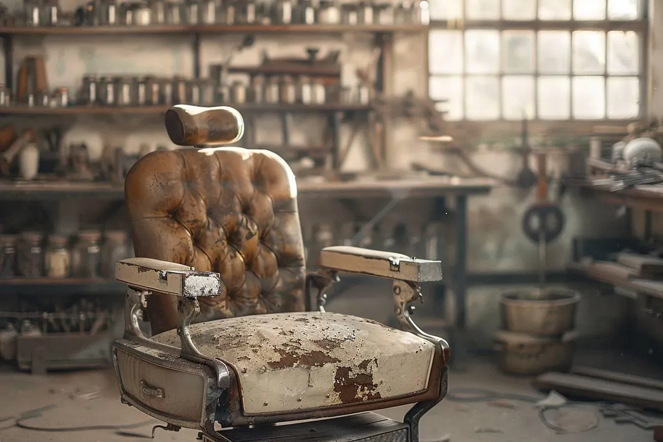 Comment redonner vie à un fauteuil de barbier vintage