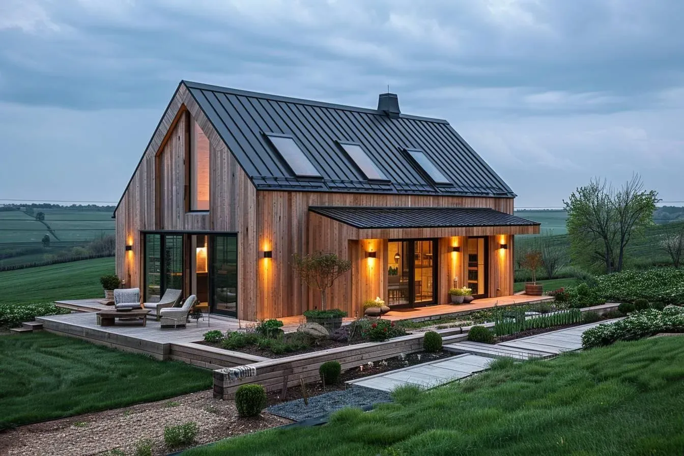 Comment rénover une grange en habitation design écologique en bois