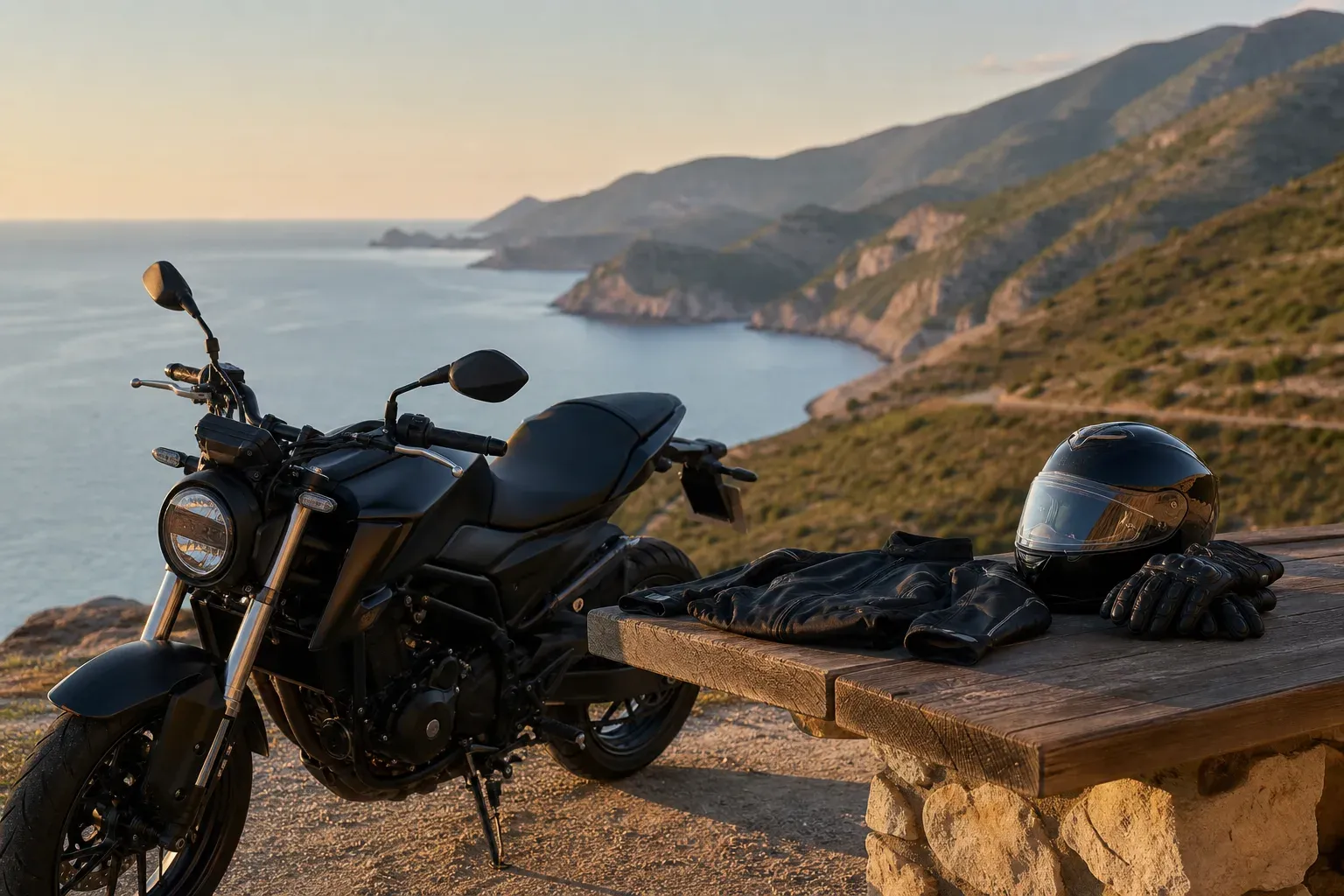 Location moto avec équipement inclus : Location de moto avec casque, gants et protections inclus