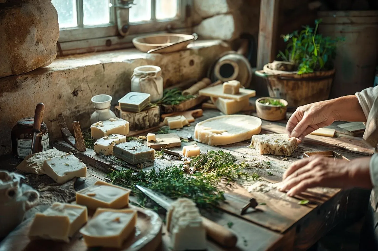Quelles méthodes traditionnelles sont perpétuées dans la confection de savon artisanal sur l’île de Ré ?