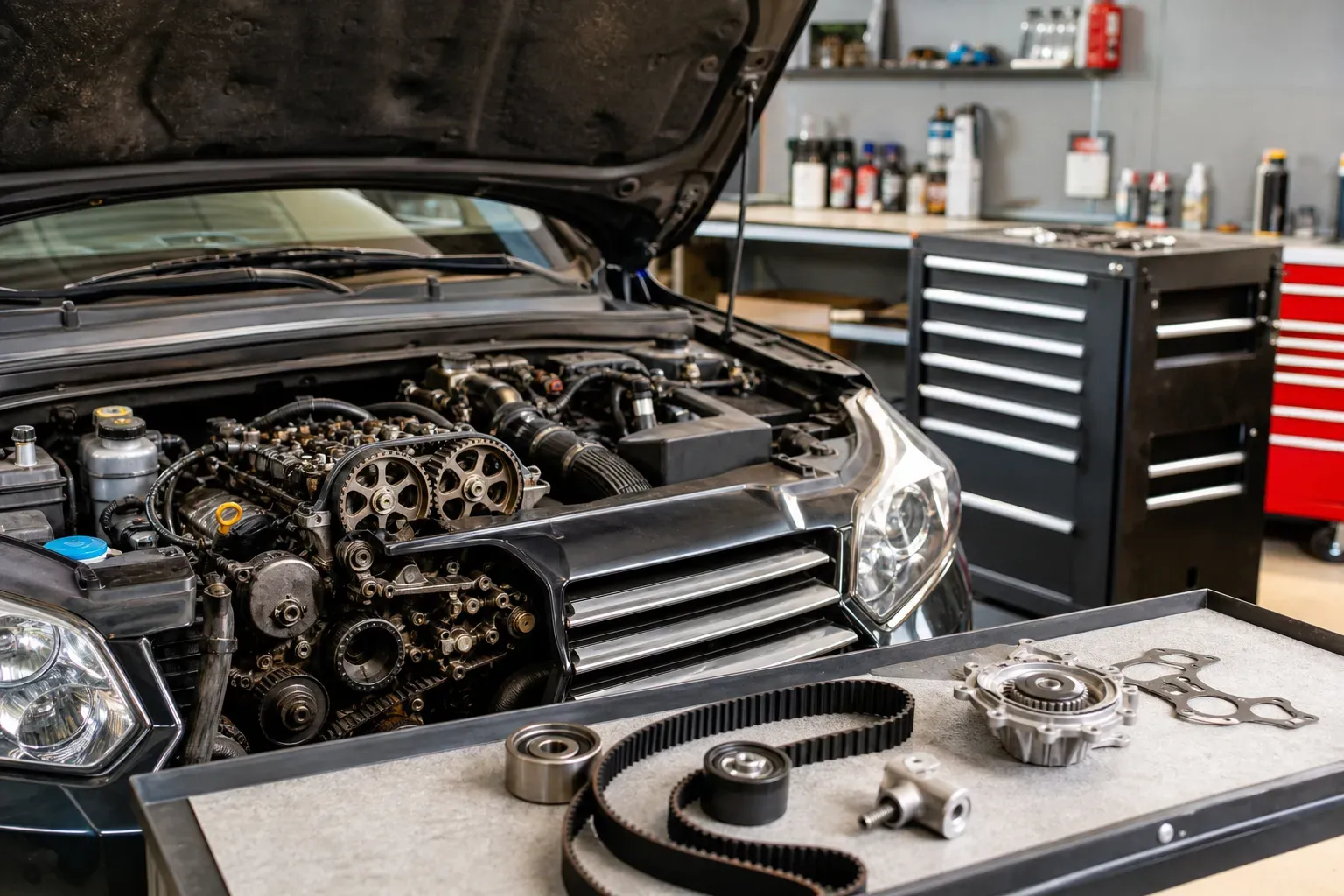Remplacement de la courroie de distribution en garage : coûts et services